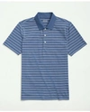 Brooks Brothers Striped Golf Polo | Blue/white | Size Small In Blue,white