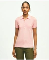 Brooks Brothers Supima Cotton Stretch Pique Polo Shirt | Medium Pink Heather | Size Small