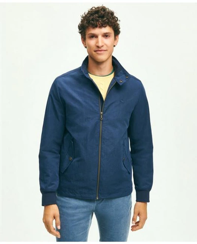Brooks Brothers Cotton Blend Harrington Jacket | Navy | Size 2xl
