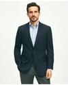 Brooks Brothers Traditional Fit Stretch Wool Hopsack Blazer In Navy