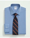Brooks Brothers Supima Cotton Poplin Ainsley Collar, Dress Shirt In Blue
