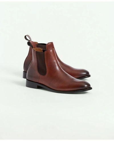 Brooks Brothers Leather Chelsea Boots | Cognac | Size 13 D