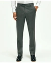 Brooks Brothers Classic Fit Wool Herringbone 1818 Dress Trousers | Grey | Size 40 32