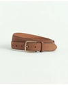 BROOKS BROTHERS SUEDE DRESS BELT | BROWN | SIZE 44
