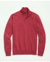 Brooks Brothers Supima Cotton Half-zip Sweater | Red | Size Xs