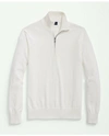 Brooks Brothers Supima Cotton Half-zip Sweater | White | Size Xl