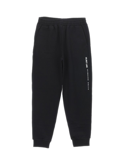 Helmut Lang Logo Printed Trackpants In Black