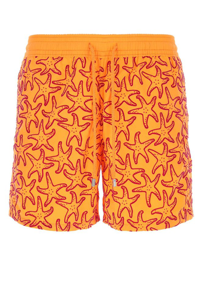 Vilebrequin Moorea Starlettes Swimsuit In Orange