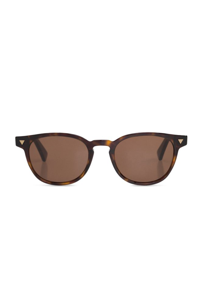 Bottega Veneta Eyewear Panthos Frame Sunglasses In Brown