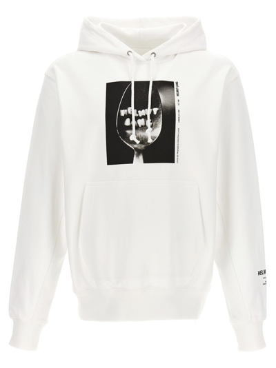 Helmut Lang Photo 1 Cotton Oversized Fit Hoodie In White