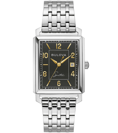 Pre-owned Bulova Frank Sinatra Sapphire Crystal 96b399 Stainless Steel Men's Watch