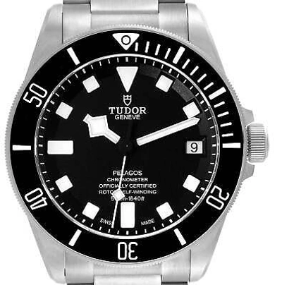 Pre-owned Tudor Pelagos Black Steel/titanium Black Dial Mens Watch 42 M25600tn-0001