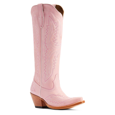 Pre-owned Ariat ® Ladies Casanova Powder Pink Tall Western Boots 10044480