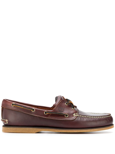 Timberland Classic Boat Shoes In Brown