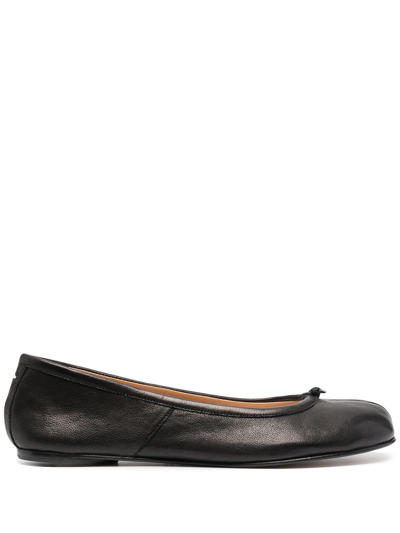 MAISON MARGIELA TABI LEATHER BALLET FLATS