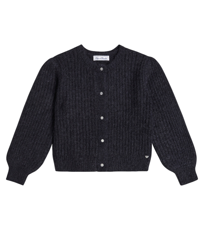 Tartine Et Chocolat Kids' Wool-blend Cardigan In Blue