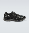 Asics Panelled Design Gel Nyc Sneakers With Suede And Mesh Elements In Black