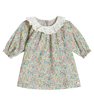 Tartine Et Chocolat Baby Floral Cotton Dress In Multicoloured