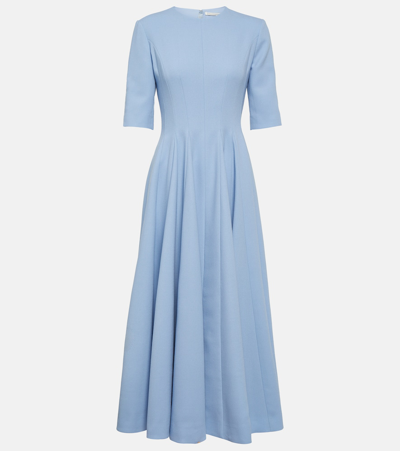 knee length dresses for ladies Georgie Midi Dress in Blue Floral main image 0