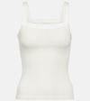Khaite Oylan Jersey Tank Top In White
