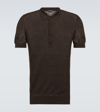 TOM FORD COTTON AND SILK POLO SHIRT