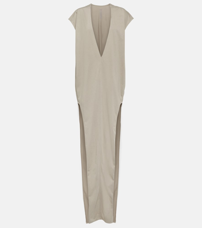 Rick Owens Arrowhead Cotton Maxi Dress In Multicoloured