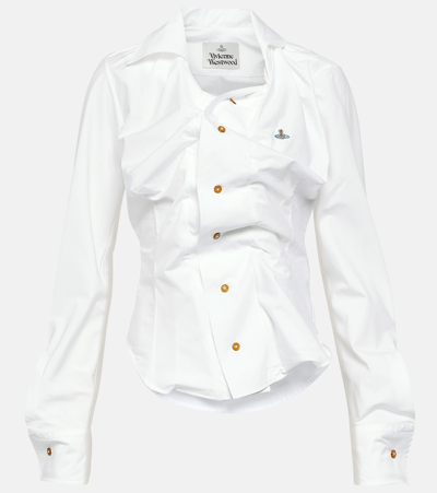 Vivienne Westwood Drunken Shirt In White