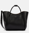 Max Mara Medium Marin Leather Tote Bag In Black
