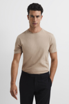 Reiss Bless - Stone Crew Neck T-shirt, M