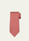 Ferragamo Fox Print Silk Classic Tie In F.arancio