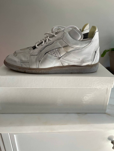 Pre-owned Maison Margiela Ltd Edition Artisanal Sneakers In White