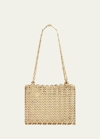 Rabanne 1969 Allover Disc Brass Shoulder Bag In Light Gold