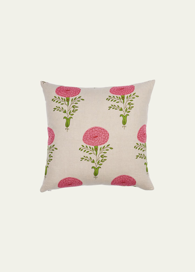 Schumacher Marigold 22" Pillow In Pink