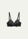 Simone Perele Karma Demi-cup Convertible Lace Bra In Black