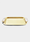 Anna New York Hospitality Medium Tray In Amethyst Slvr