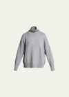 Lisa Yang Heidi Cashmere Turtleneck Sweater In Dove Grey