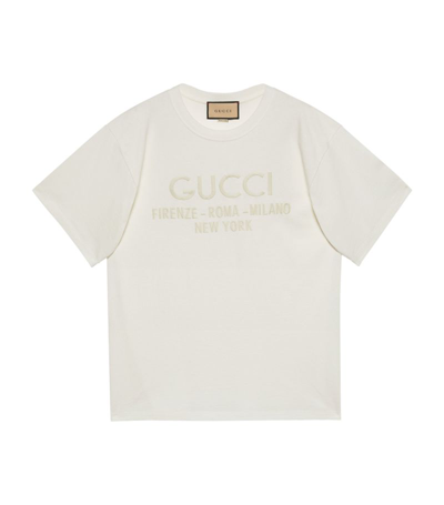 Gucci Cotton Logo T-shirt In White
