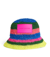 MARC JACOBS STRIPED BUCKET HAT