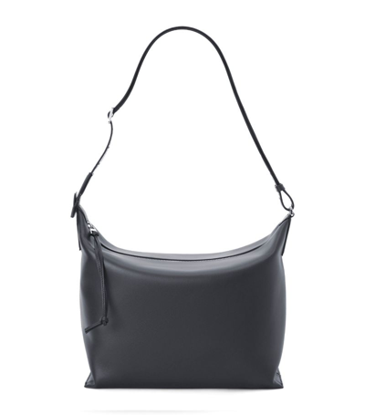 Loewe Cubi Leather Crossbody Bag In Black