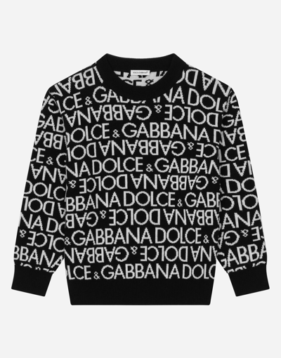 Dolce & Gabbana Kids' Pull Girocollo In Multicolor