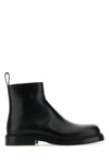 Bottega Veneta Ben Leather Ankle Boots In Black