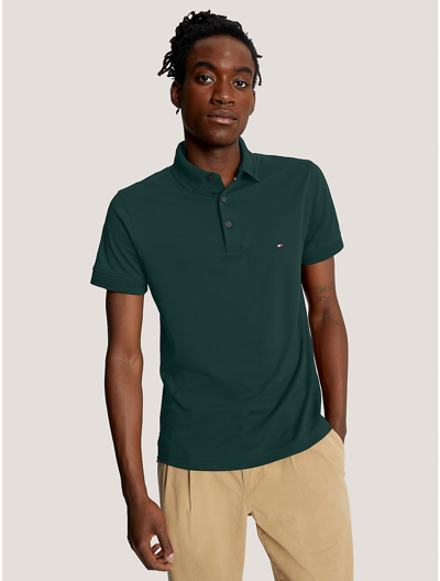Tommy Hilfiger Slim Fit Tipped Polo In Hunter | ModeSens 