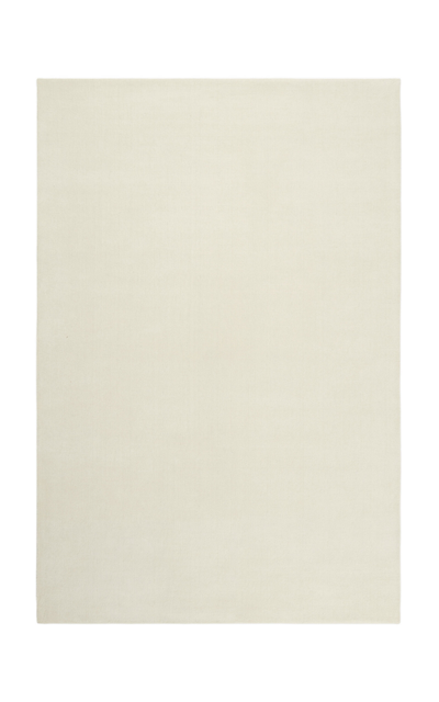 Nordic Knots Grand By ; Hand Loomed Area Rug In Dusty White; Size 2.5' X 16' In Off-white