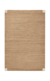 Nordic Knots Jute Corner By ; Flatweave Area Rug In Cream; Size 6' X 9' In Brown