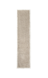 NORDIC KNOTS SHAGGY RUNNER BY NORDIC KNOTS; SHAGGY AREA RUG IN SAND/CREAM; SIZE 2.5' X 12'