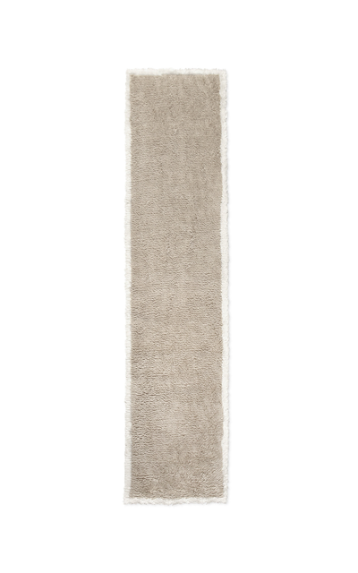 Nordic Knots Shaggy Runner By ; Shaggy Area Rug In Sand/cream; Size 2.5' X 12' In Taupe