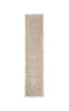 NORDIC KNOTS SHAGGY RUNNER BY NORDIC KNOTS; SHAGGY AREA RUG IN SAND/CREAM; SIZE 2.5' X 9'
