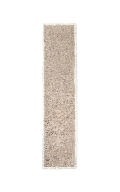 Nordic Knots Shaggy Runner By ; Shaggy Area Rug In Sand/cream; Size 2.5' X 9' In Taupe