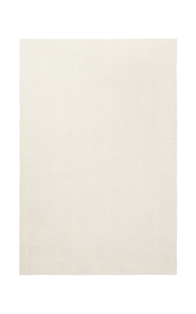 Nordic Knots Grid By ; Hand Loomed Area Rug In Dusty White/cream; Size 8' X 10' In Off-white