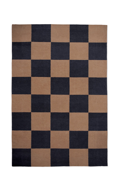 Nordic Knots Square By ; Flatweave Area Rug In Tobacco; Size 2.5' X 16' In Brown